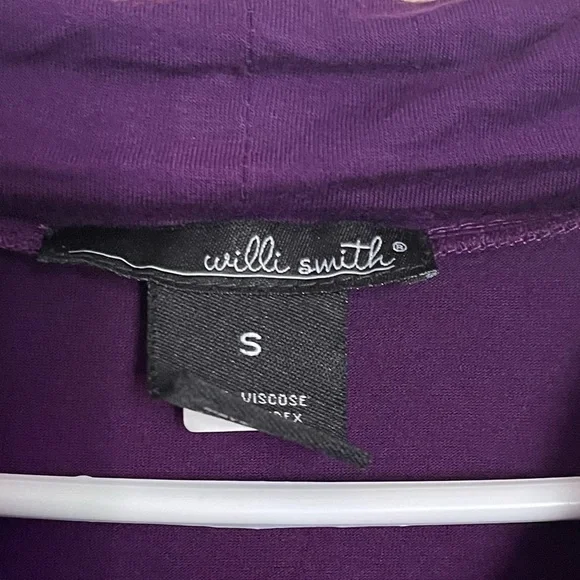 Willie Smith Purple cowl neck blouse - Picture 3 of 9